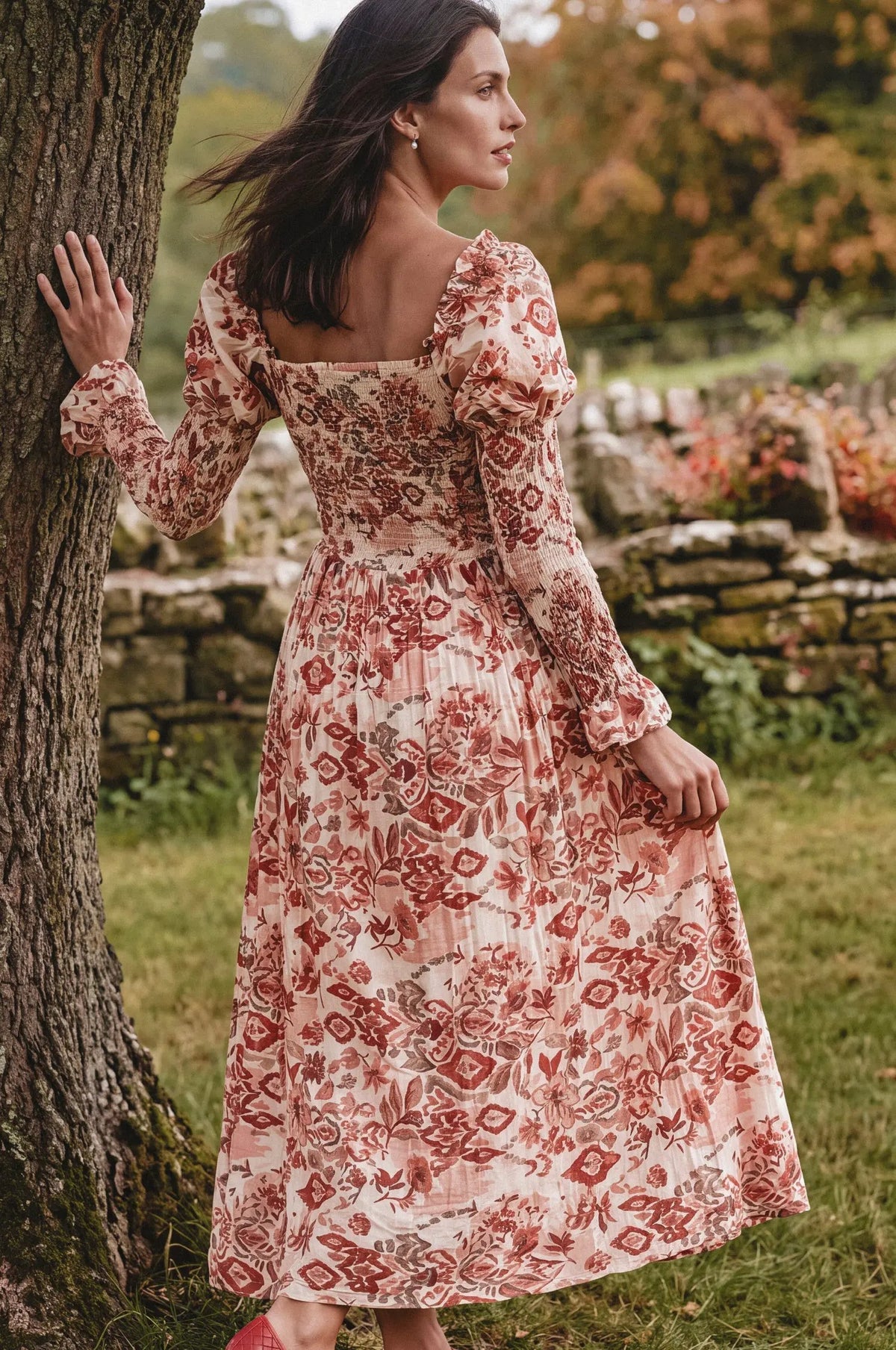 Ivy Lane Smocked Ruffle Maxi Dress by ELF