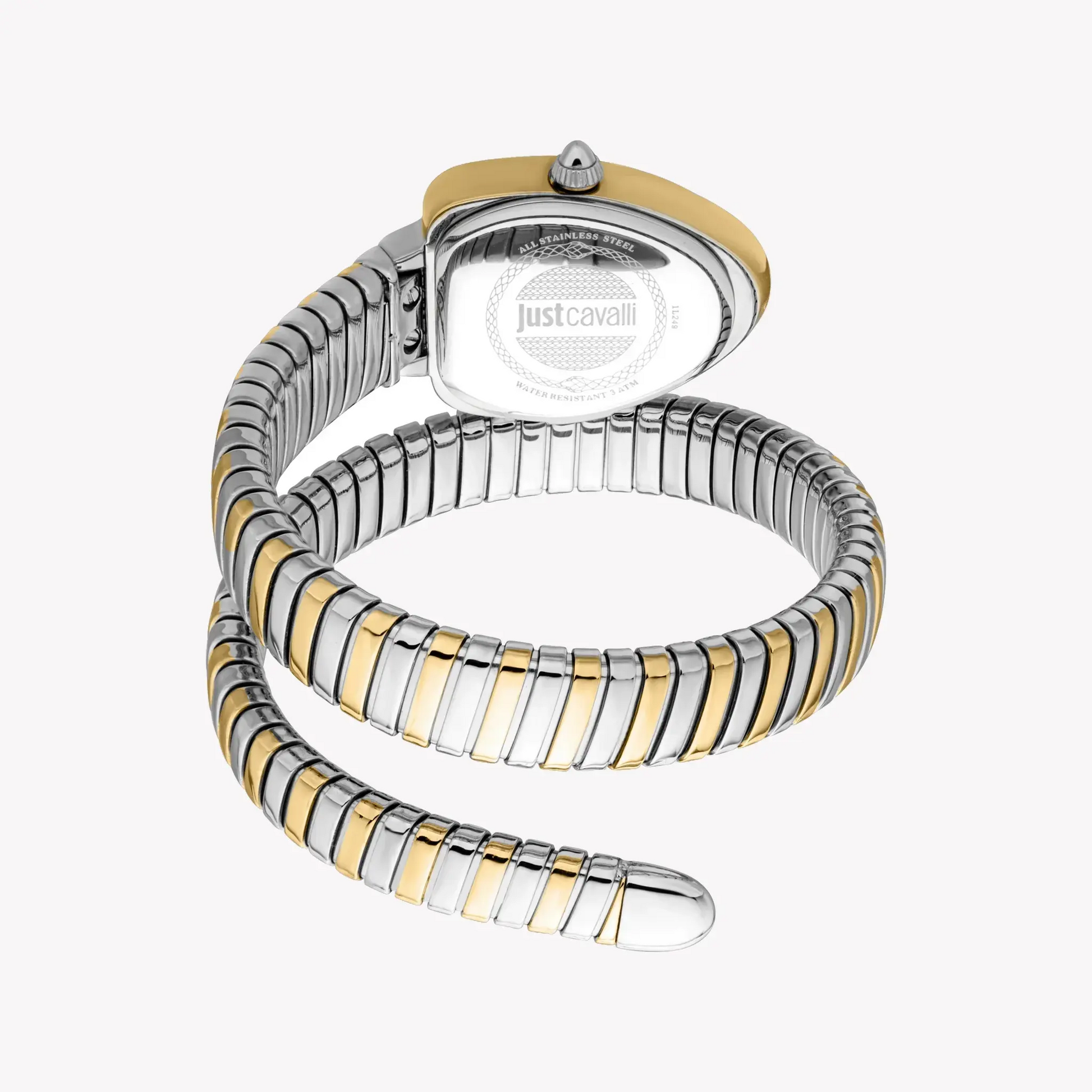 Just Cavalli Women's Two Tone Silver & Gold Watch, Silver Dial | Jc1l249m0055 by JUST CAVALLI