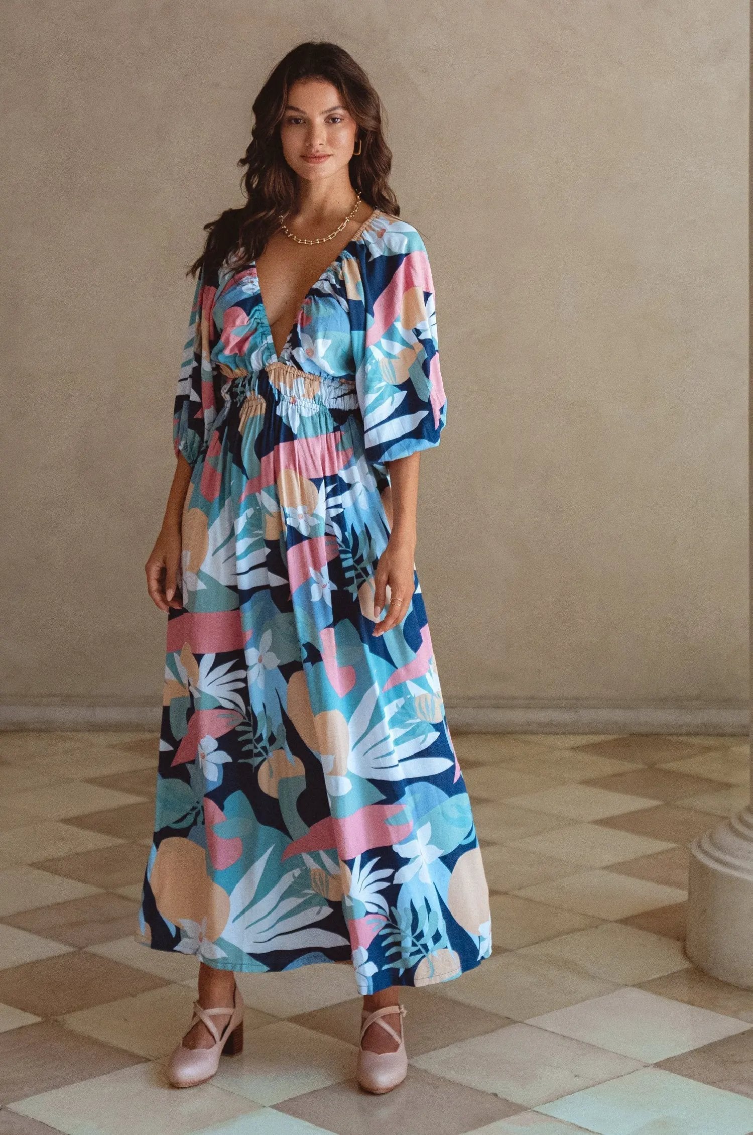 Kezas Rayon Maxi Dress by ELF