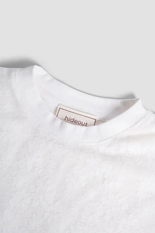 Lace Flower Tee by Hideout
