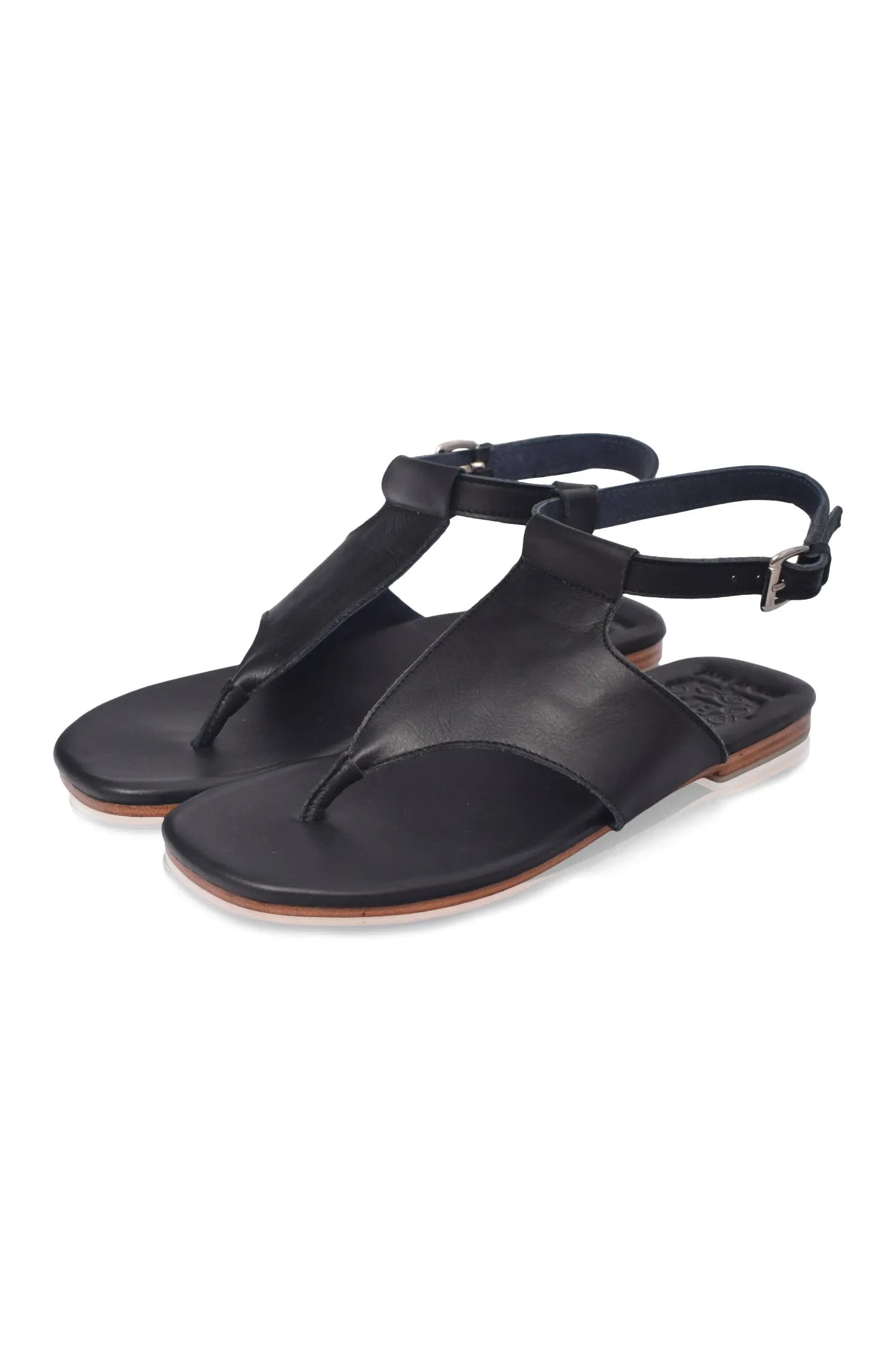 Lost in Jungle T-Strap Leather Sandals (Sz. 5 & 8) by ELF