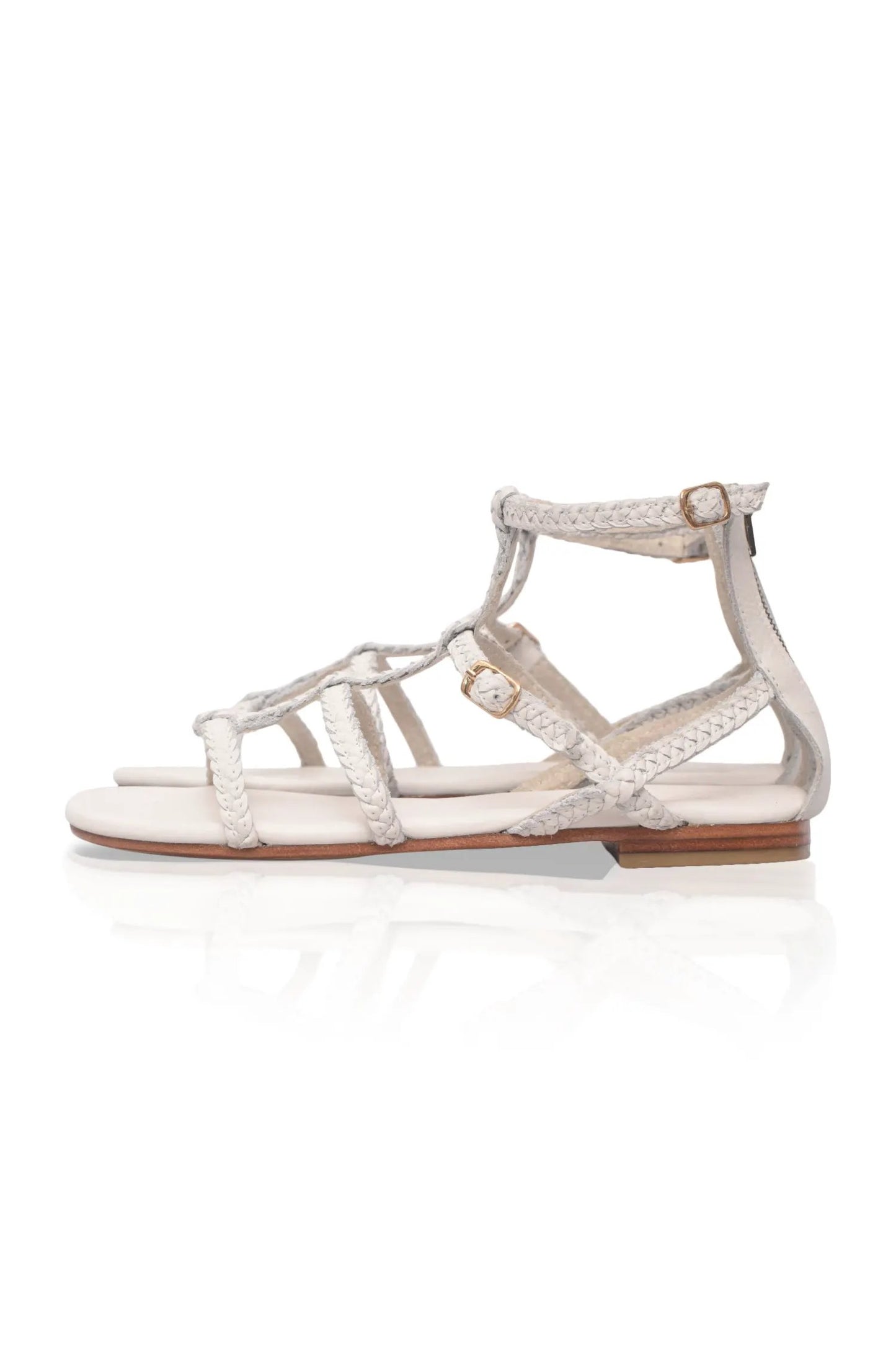 Luce Gladiator Leather Sandals (Sz. 8.5) by ELF