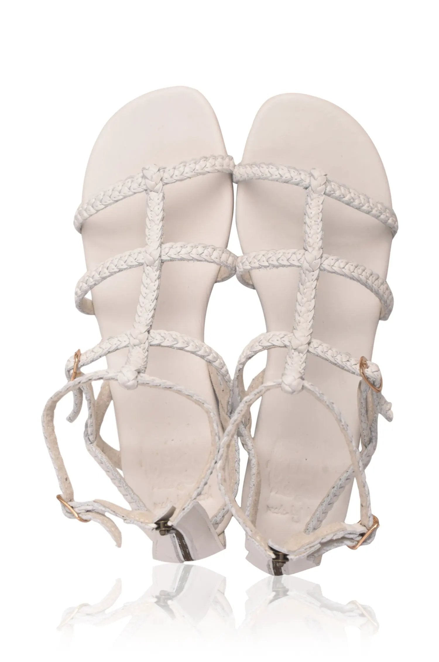 Luce Gladiator Leather Sandals (Sz. 8.5) by ELF
