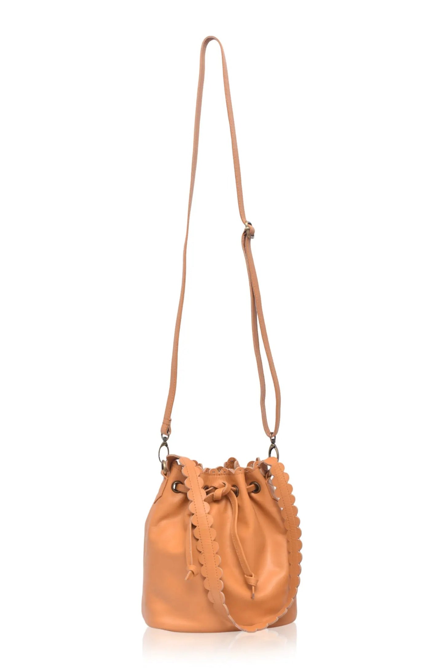 Luisa Scalloped Bucket Bag by ELF