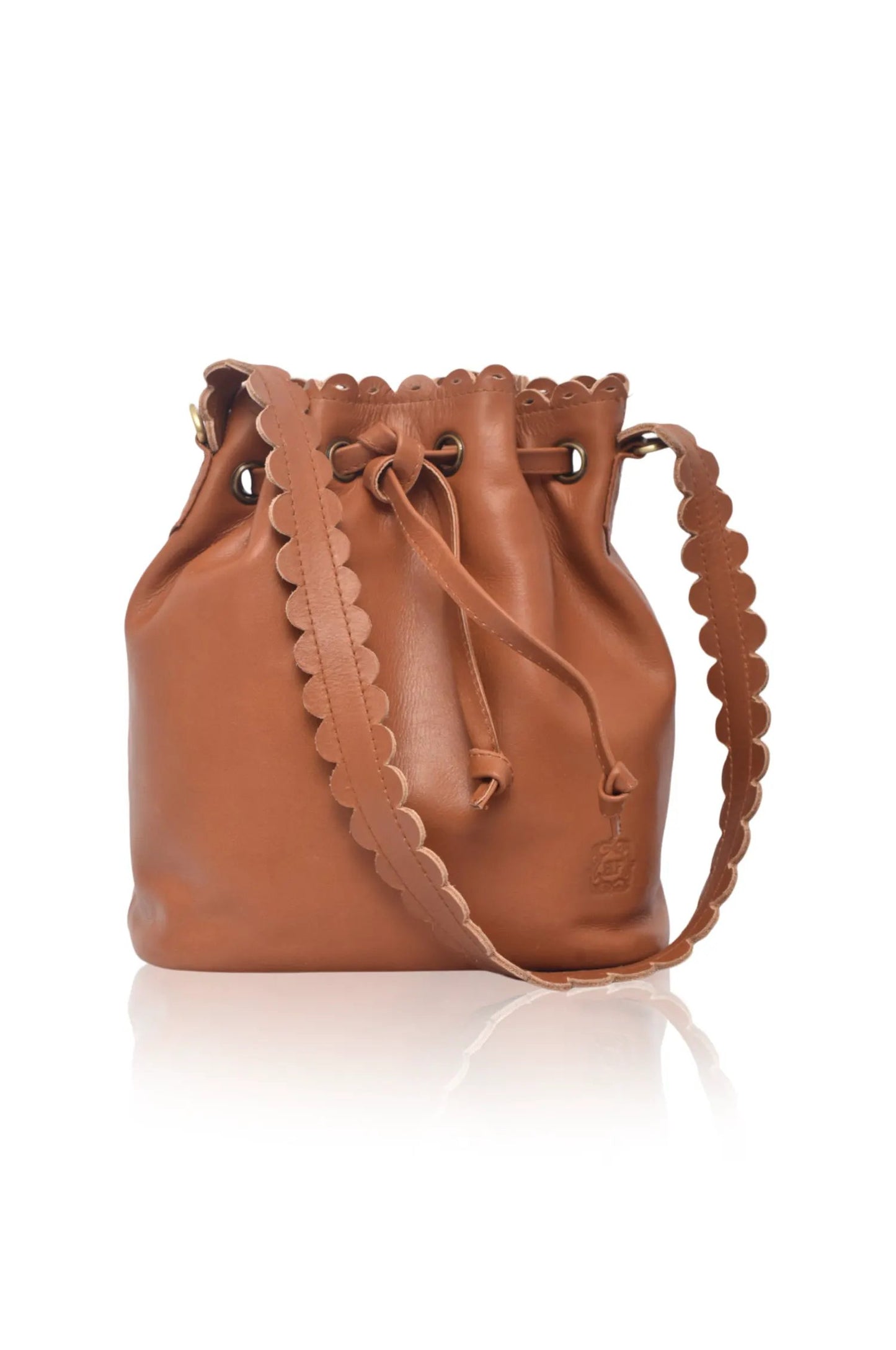 Luisa Scalloped Bucket Bag by ELF