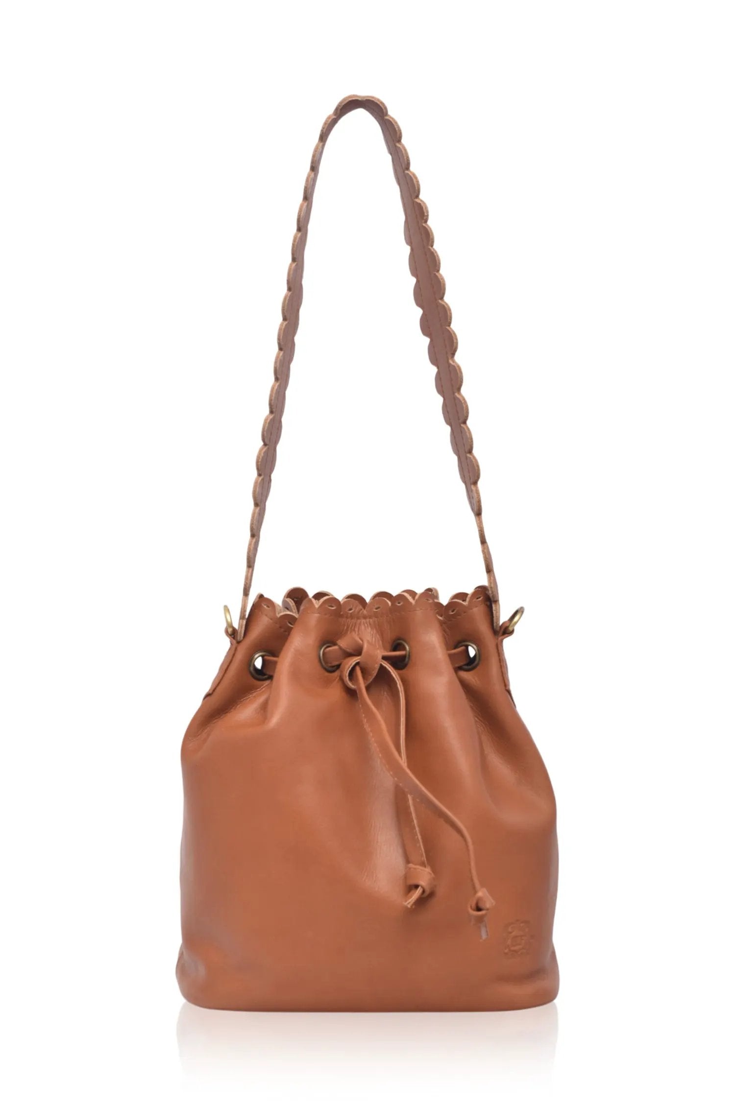 Luisa Scalloped Bucket Bag by ELF
