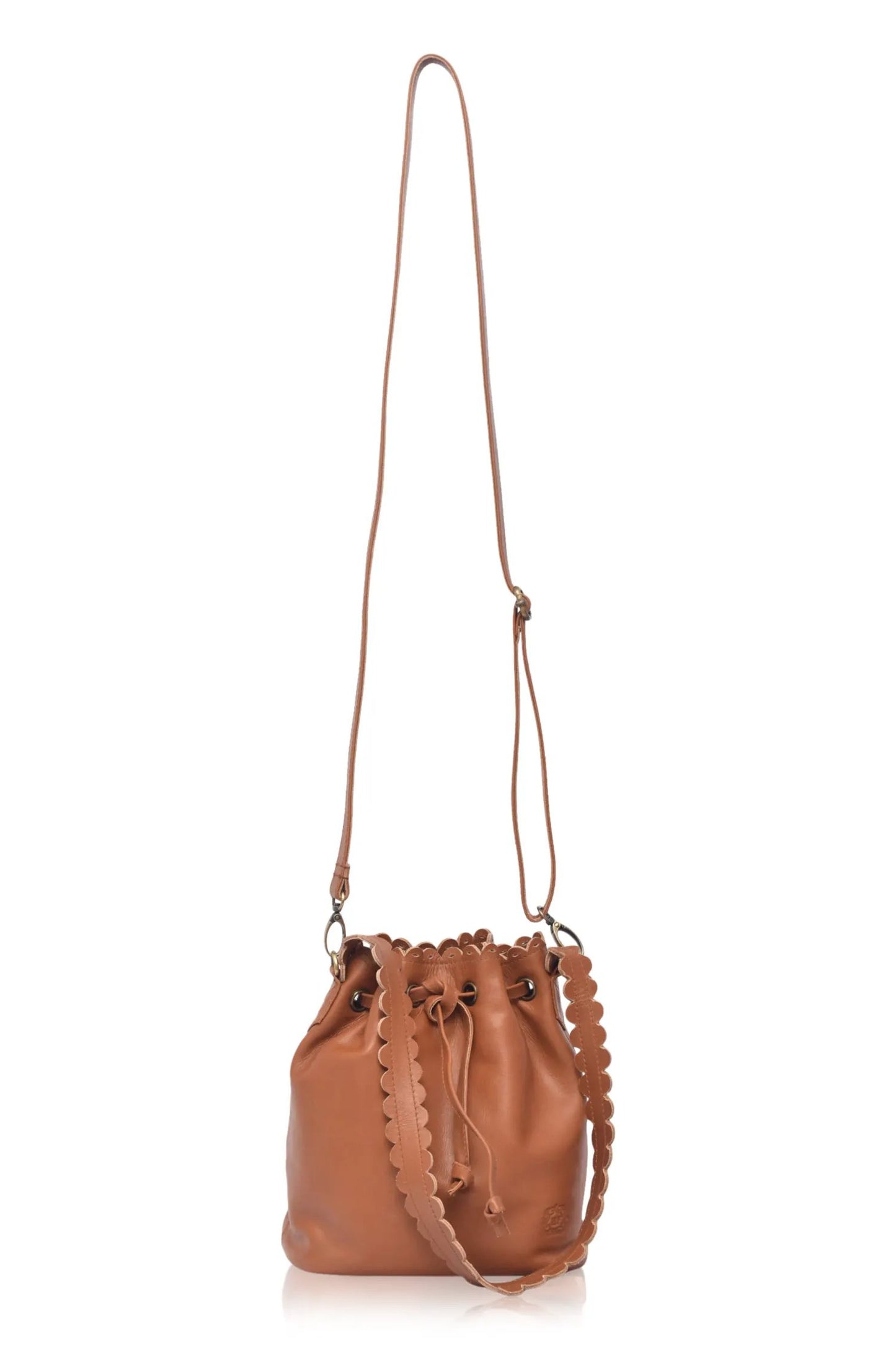 Luisa Scalloped Bucket Bag by ELF