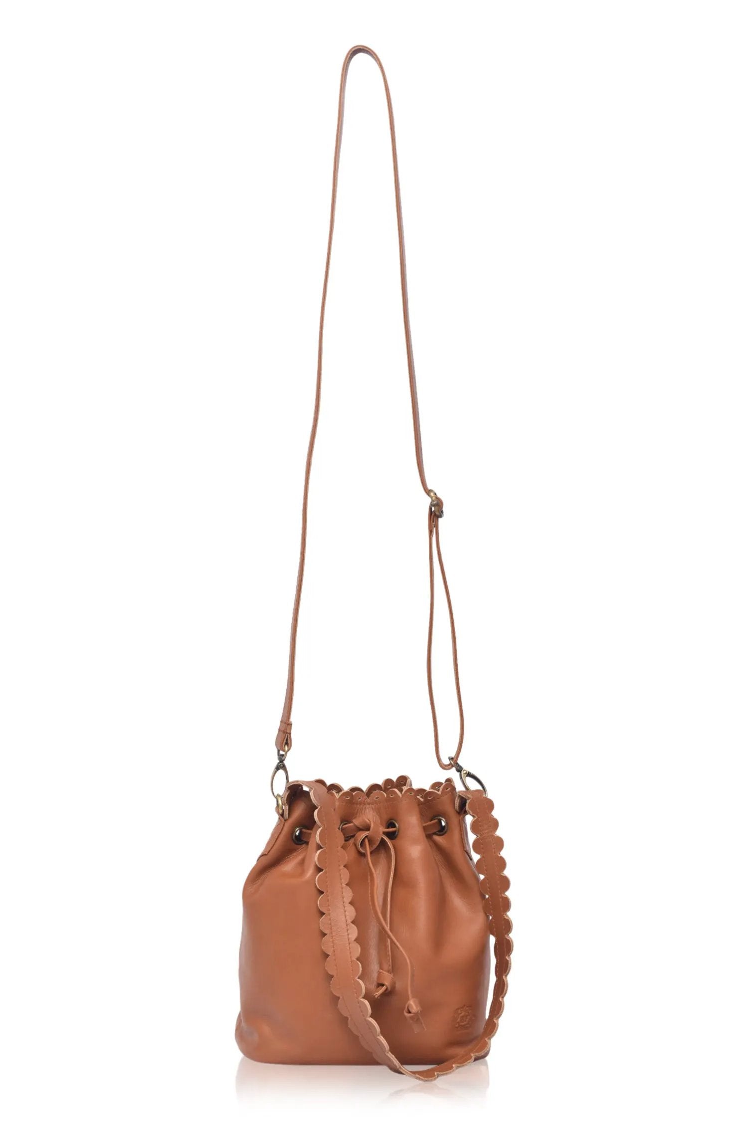Luisa Scalloped Bucket Bag by ELF