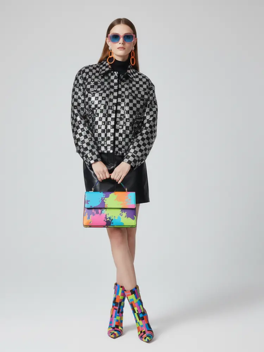MEATPACKING Sequin Tuxedo Blazer Jacket BYMANYC ® New York by BYMANYC ® New York