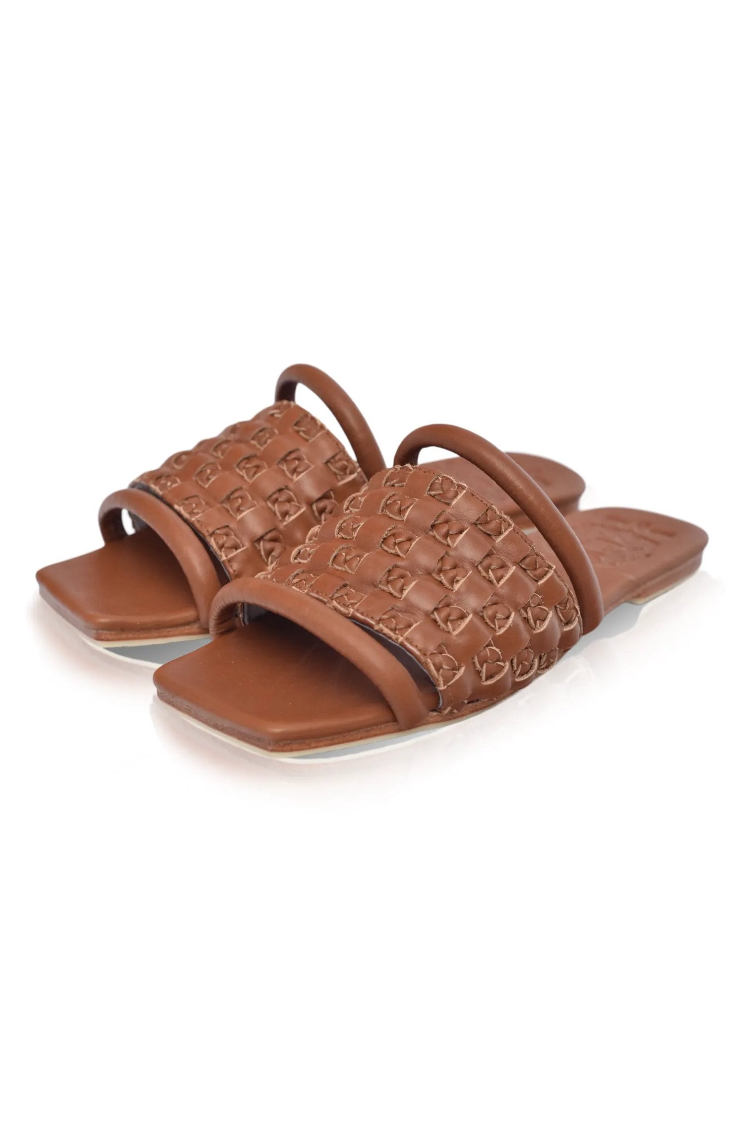 Majorca Leather Slides (Sz. 5) by ELF