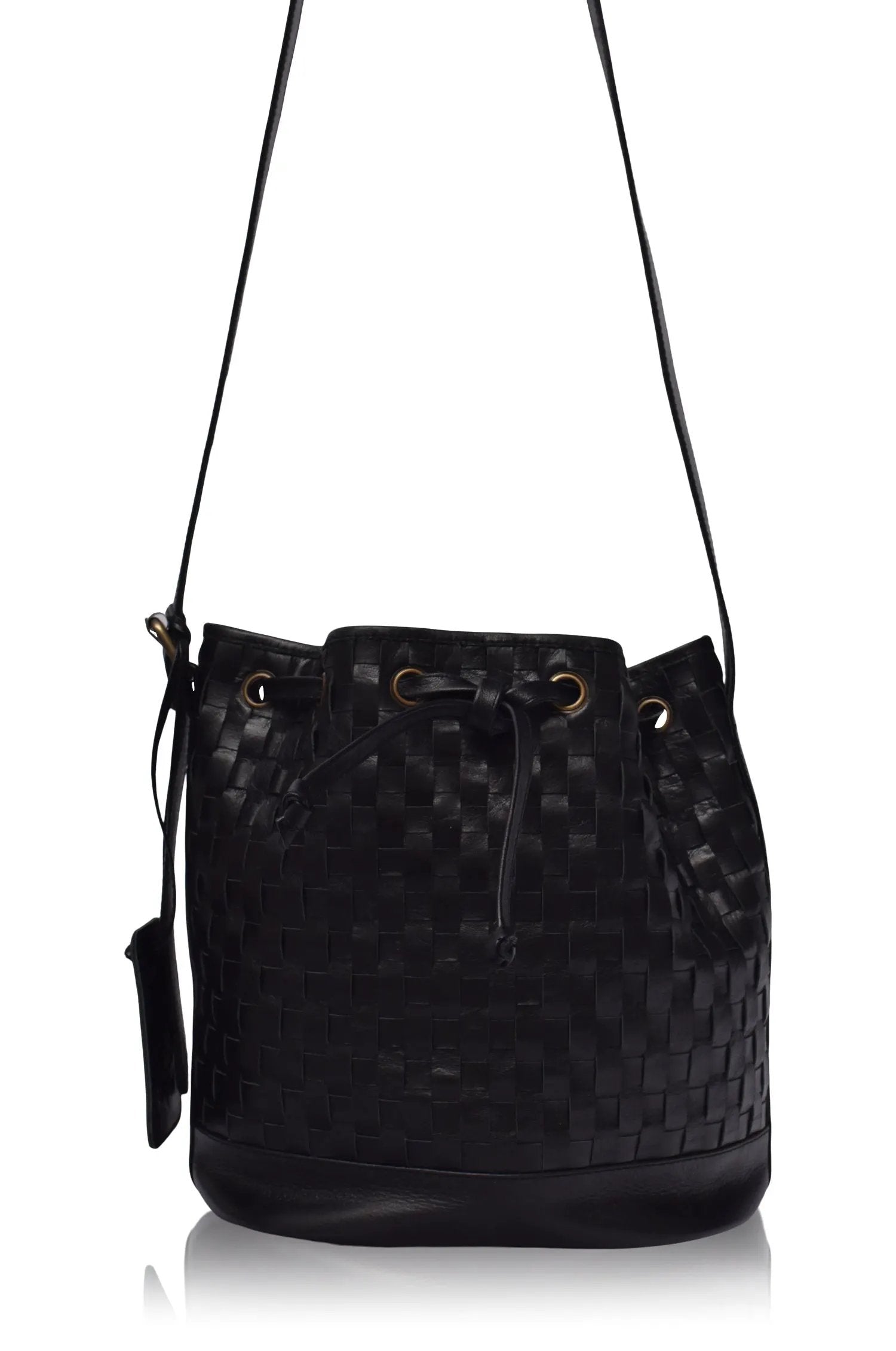 Margo Woven Drawstring Bag by ELF