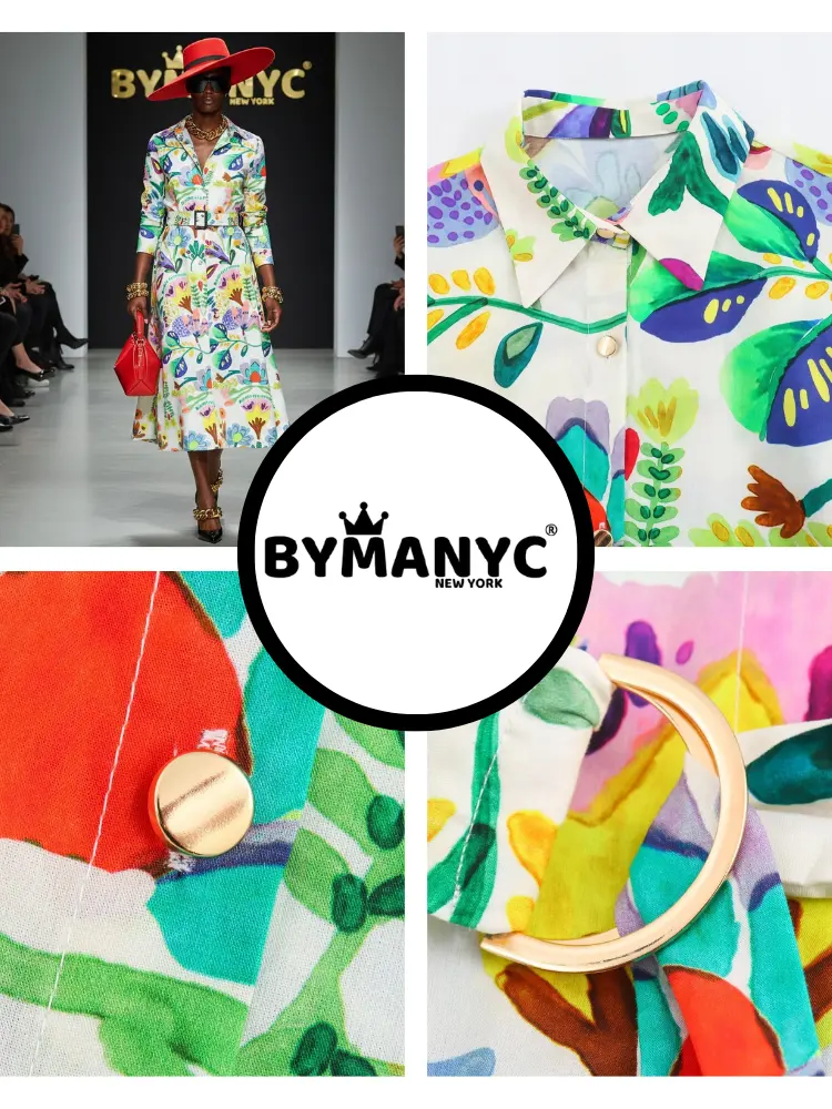 Maxi Dress New Collection BYMANYC ® New York • "Flower Power" Multicolor by BYMANYC ® New York