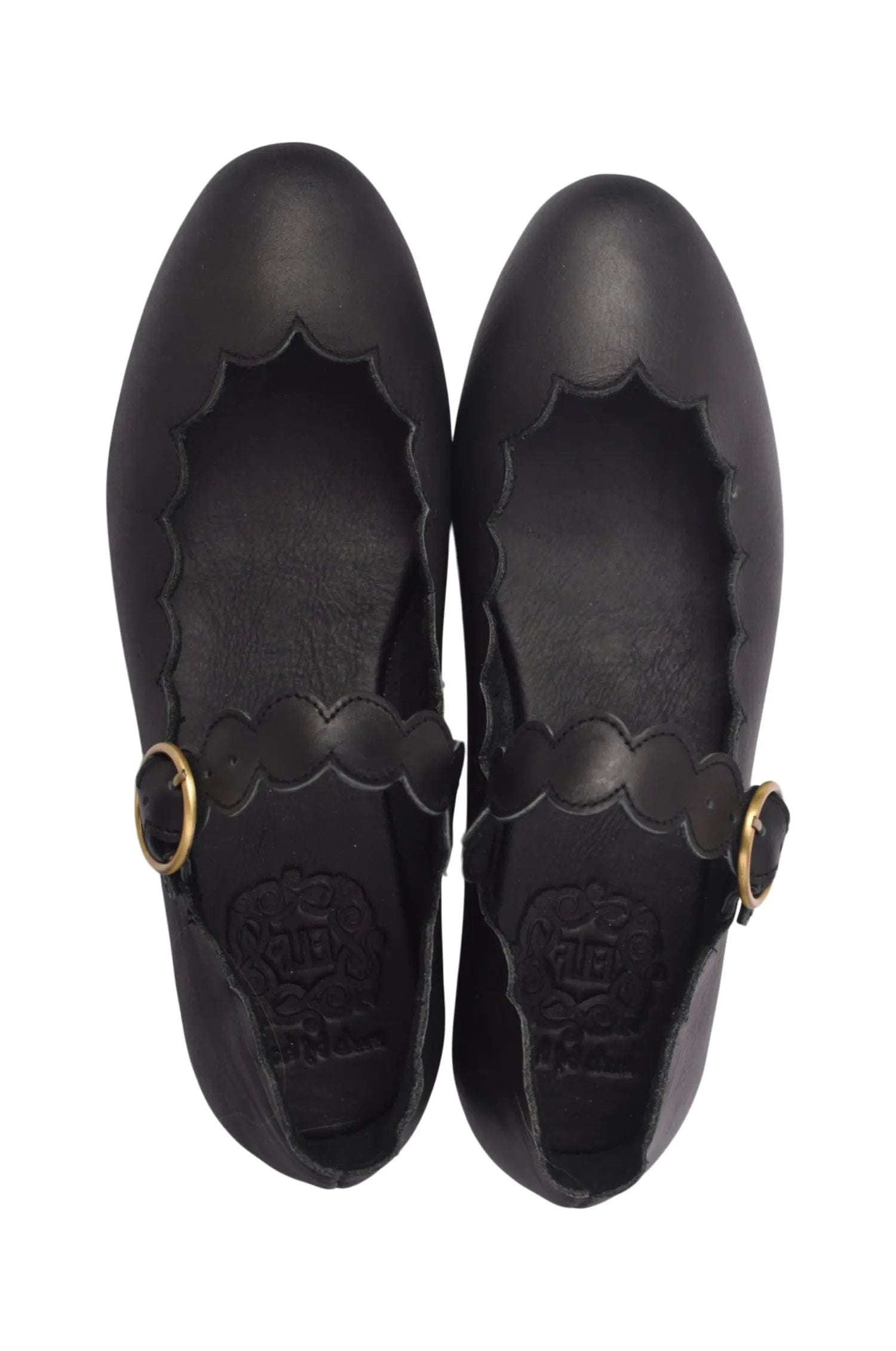 Mia Rosa Scalloped Mary Jane Flats by ELF