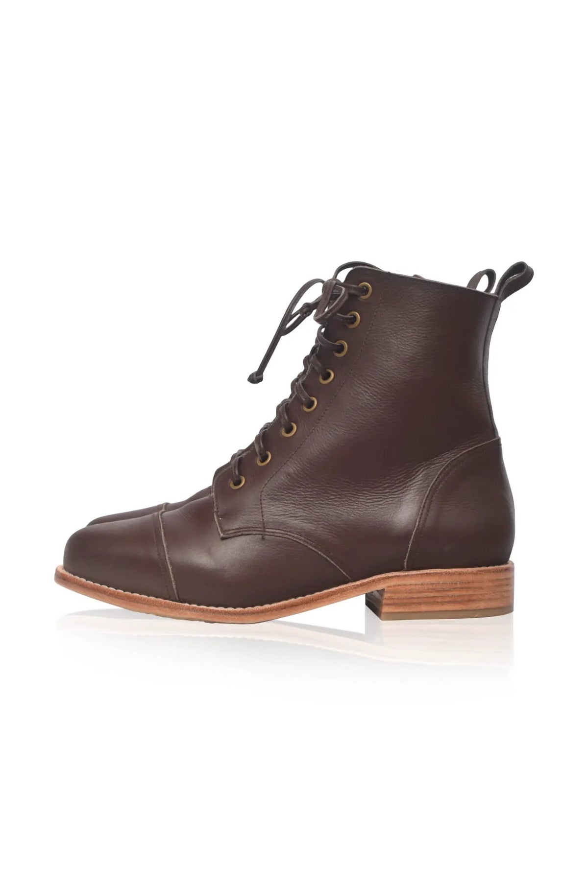 Mirage Lace-Up Leather Boots by ELF
