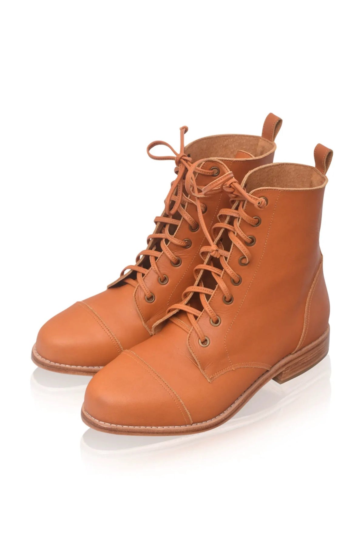 Mirage Lace-Up Leather Boots by ELF