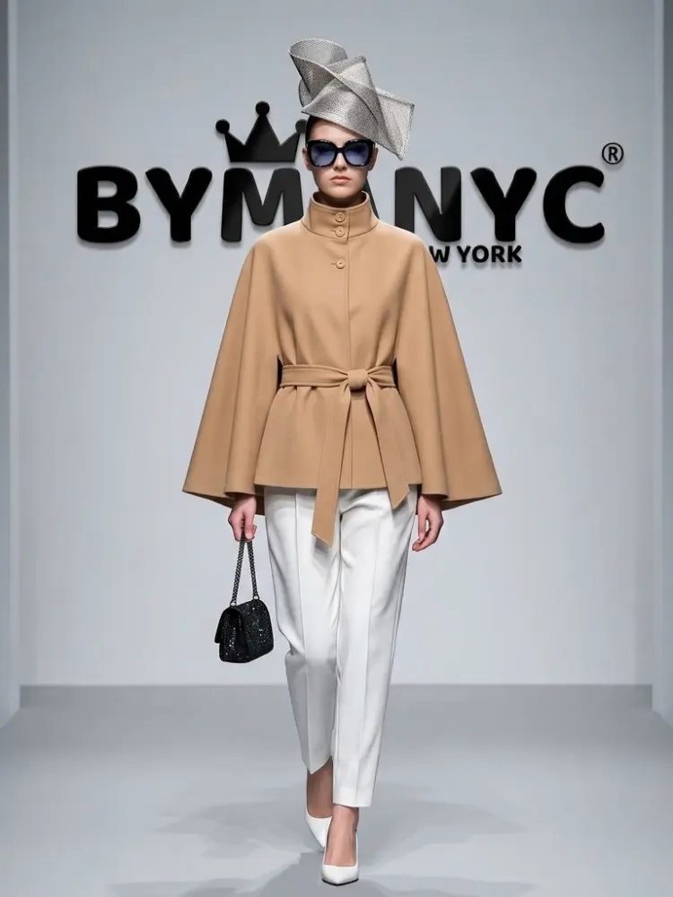 WOMEN'S CAPE JACKET Ecological Prêt-à-Porter New Collection TRIBECA BYMANYC ® New York by BYMANYC ® New York
