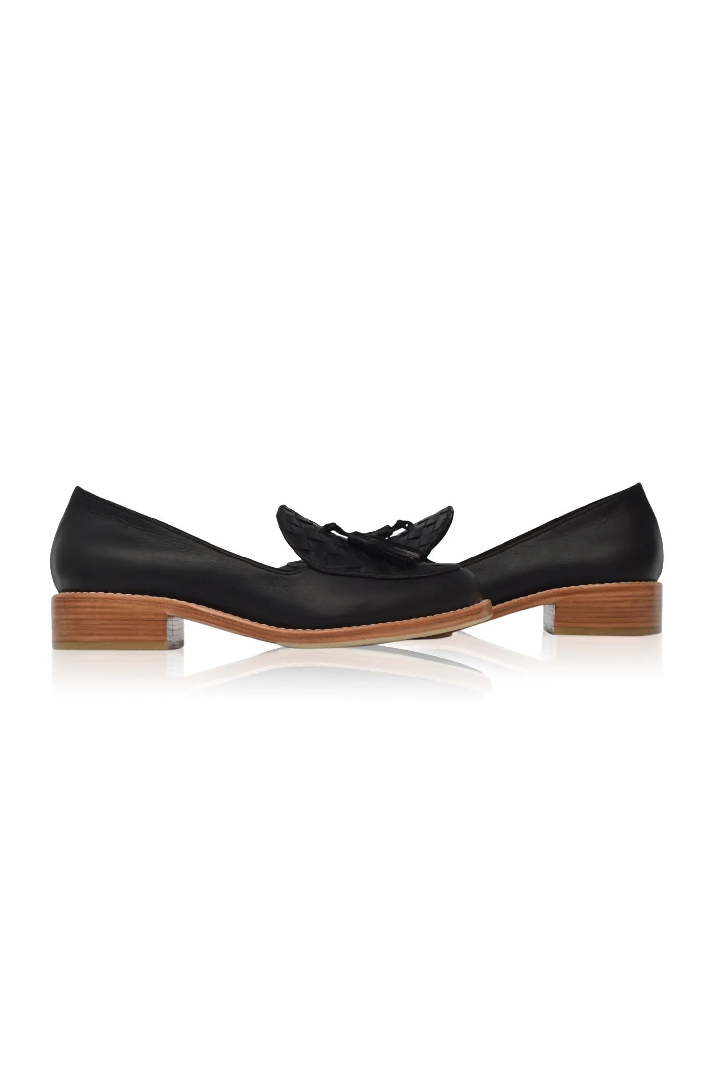 Nikita Woven Leather Loafers by ELF