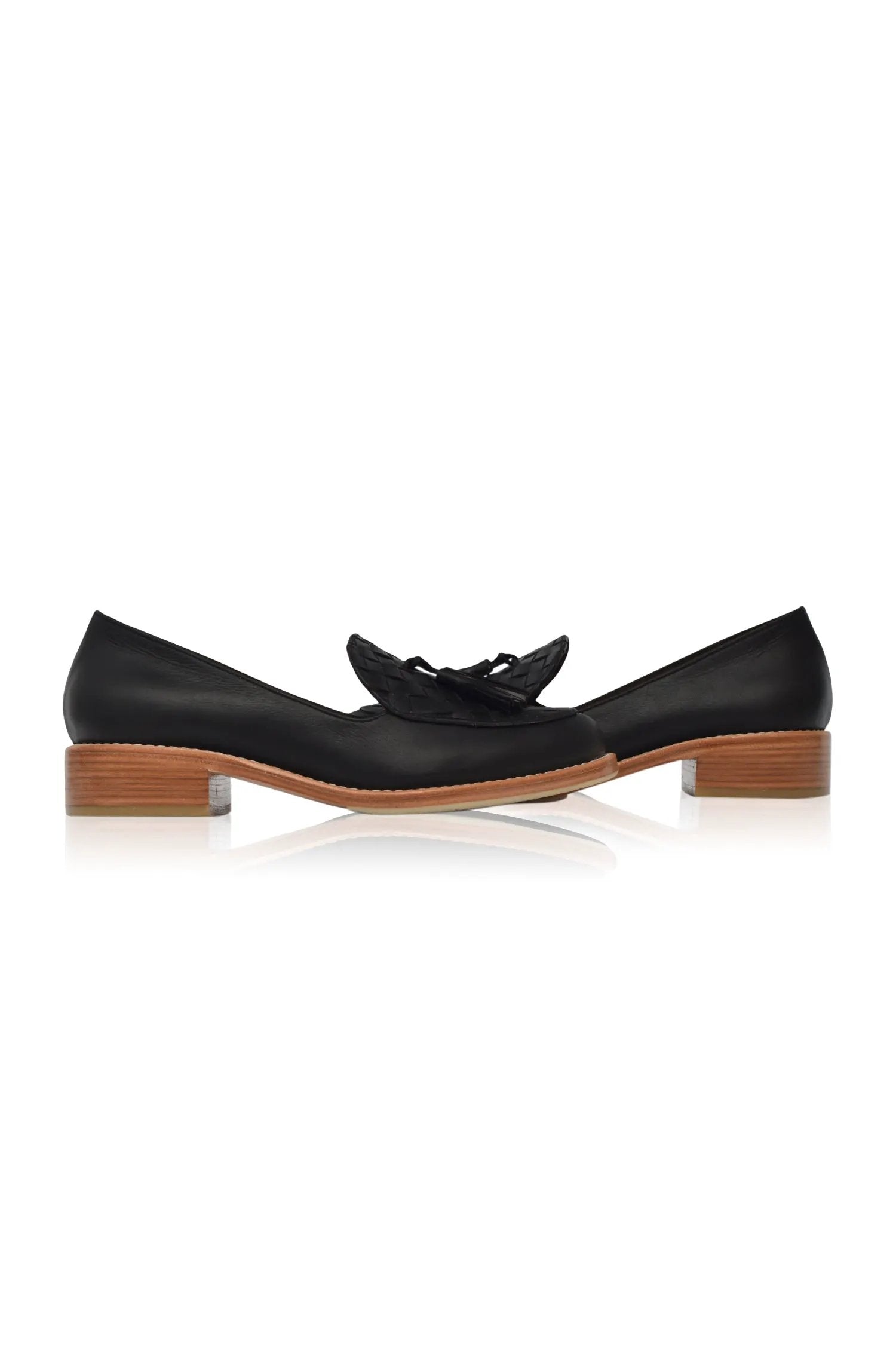 Nikita Woven Leather Loafers by ELF