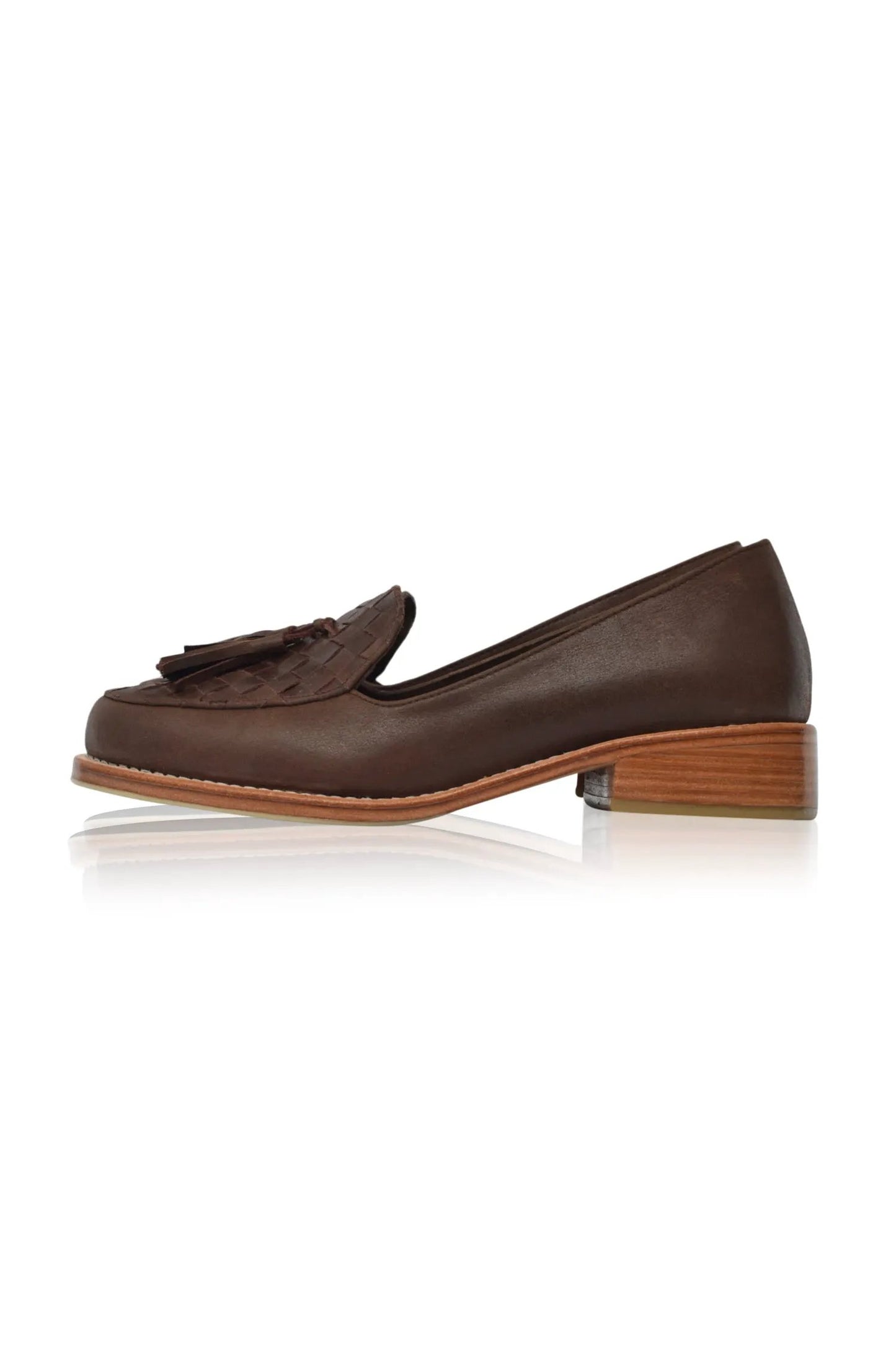 Nikita Woven Leather Loafers by ELF