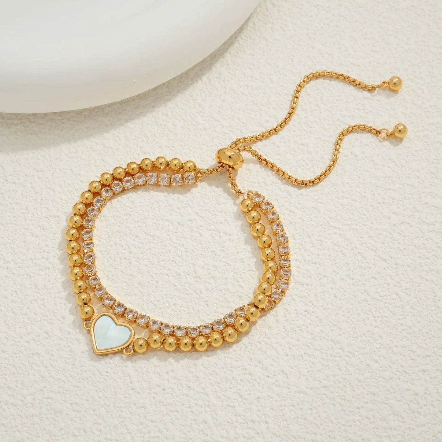 Style Design Hand Jewelry Stacked Chain Splicing Chain Love Bracelet Premium 18K Gold Bracelet by Dropsure