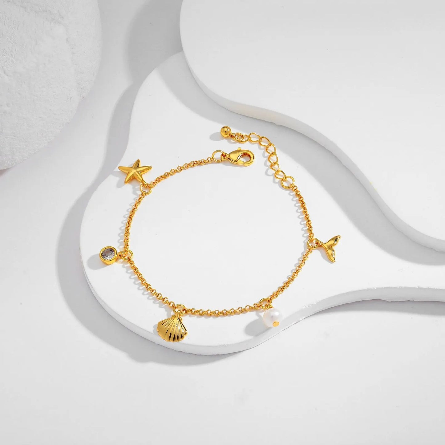 European and American Cross-border Fashion Personalized Ocean Necklace Summer Bracelet Women's Exquisite New Gift Jewelry High-end Bracelet by Dropsure