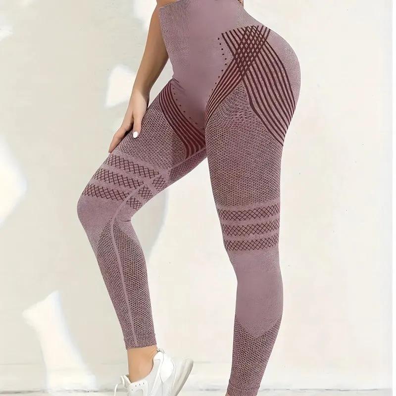 Ultra high waist non slip yoga pants with no trace, peach buttocks fitness exercise, hip lifting tight pants with high elasticity by Dropsure