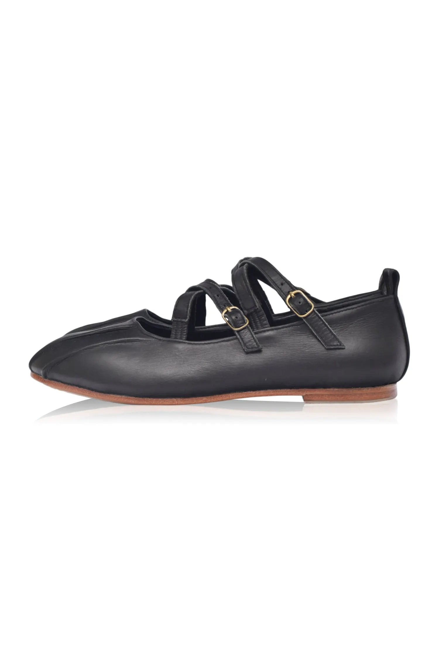 Obsession Criss-Cross Round Toe Flats by ELF