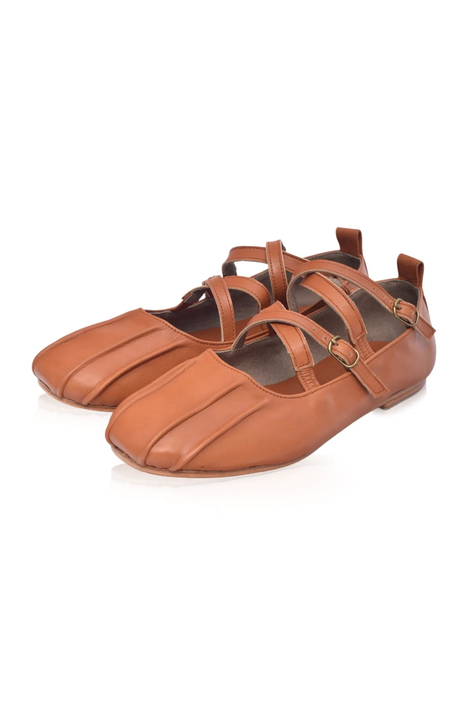 Obsession Criss-Cross Round Toe Flats by ELF