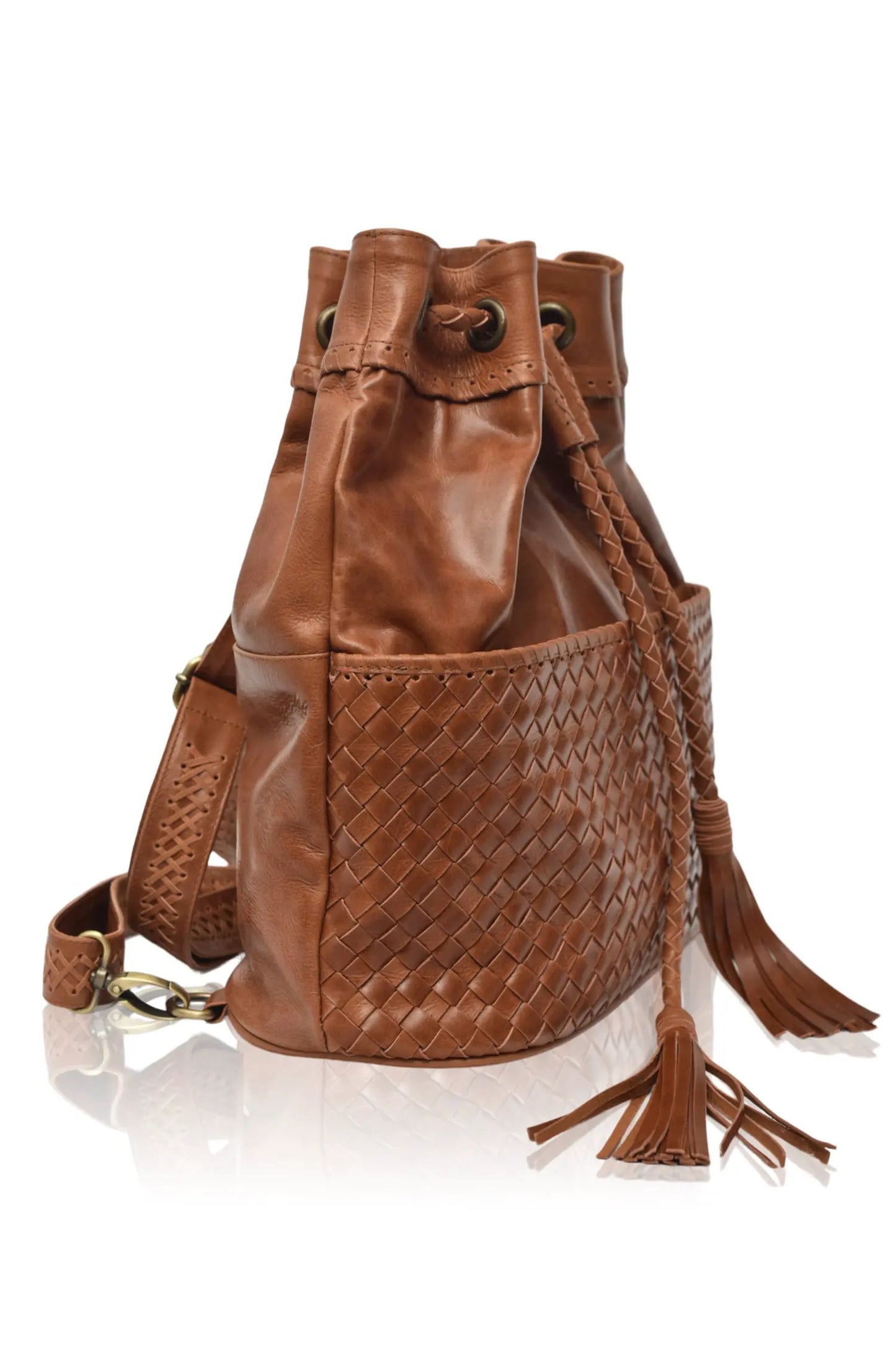 Ocean Alley Convertible Leather Backpack by ELF