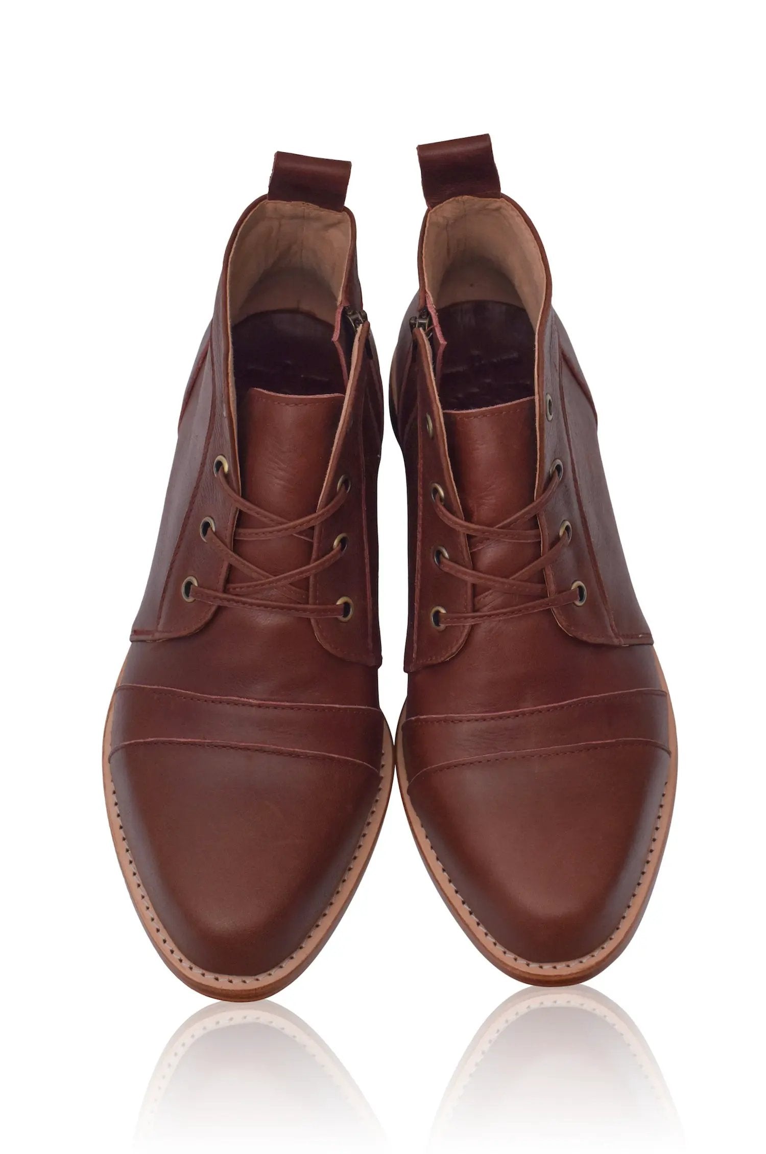 Passage Lace-Up Leather Boots by ELF