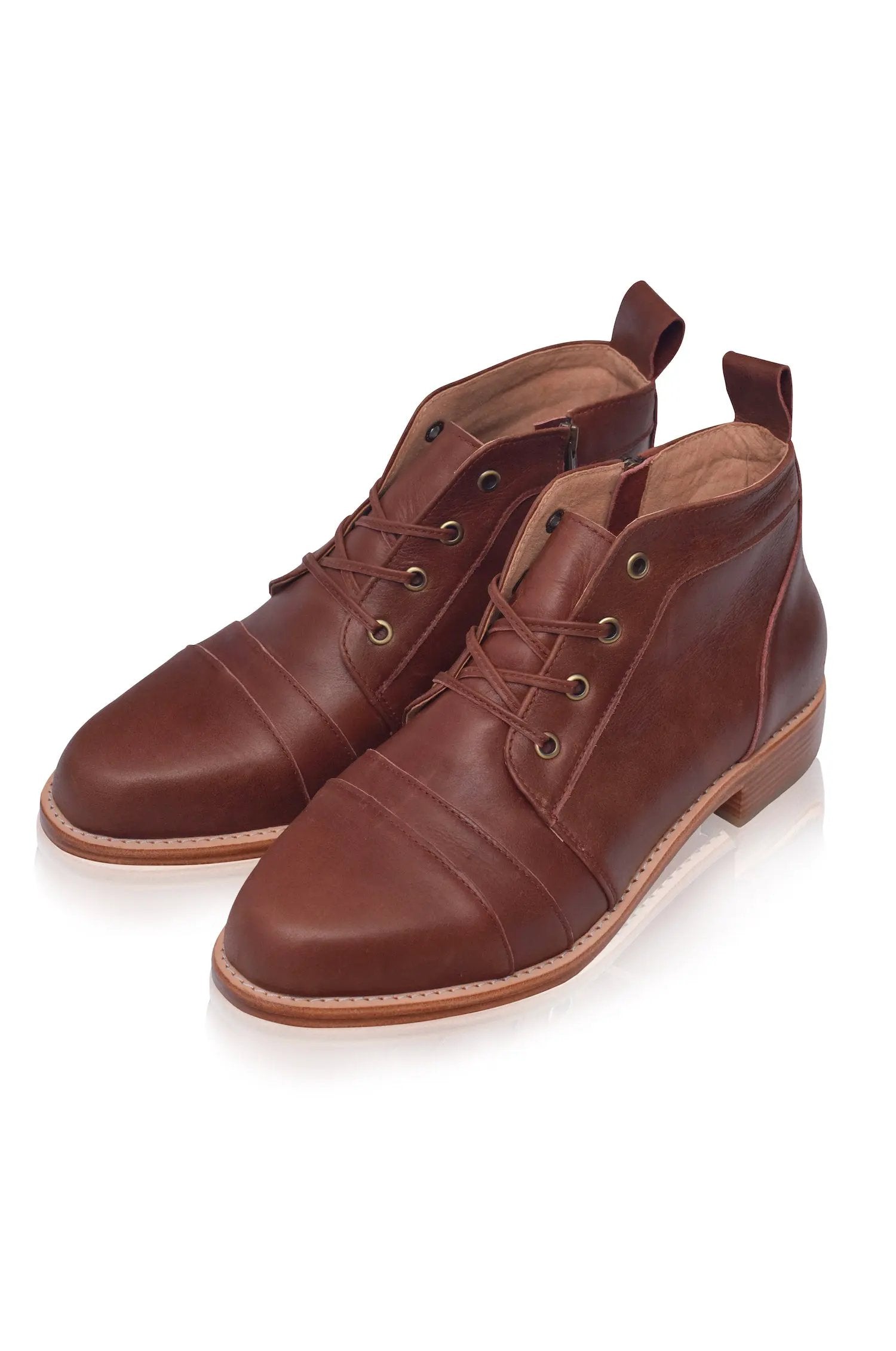Passage Lace-Up Leather Boots by ELF