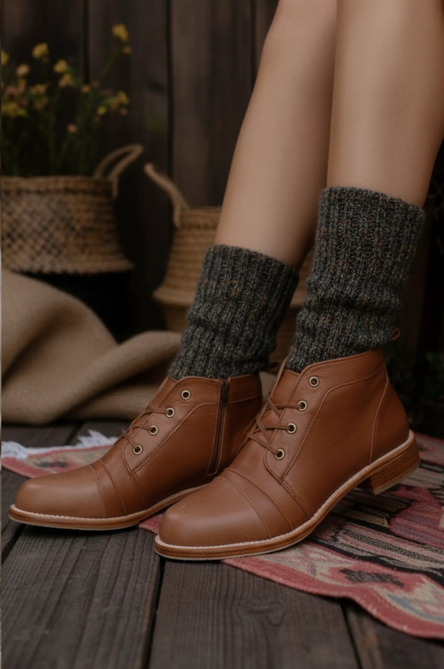 Passage Lace-Up Leather Boots by ELF