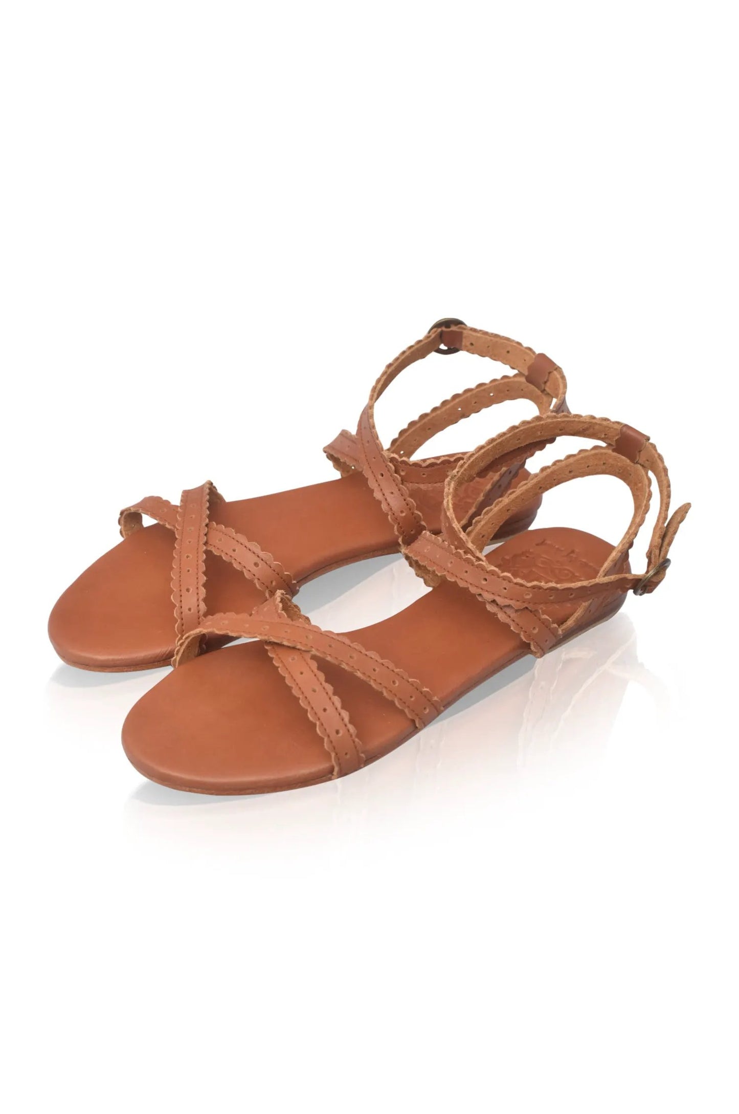 Playa Strappy Leather Sandals by ELF
