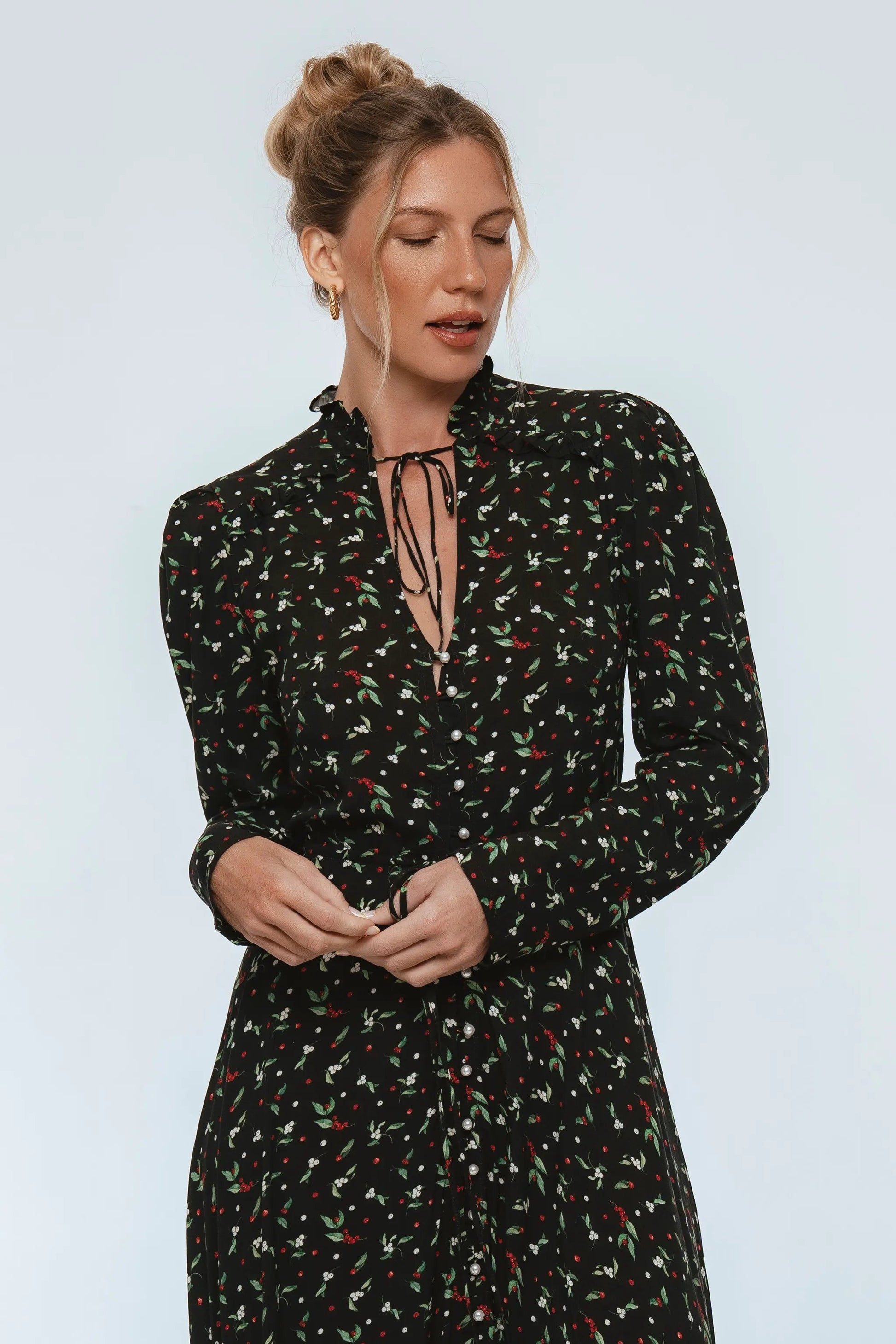 Poeme Long Sleeve Maxi Dress by ELF