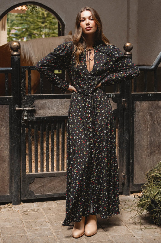 Poeme Long Sleeve Maxi Dress by ELF