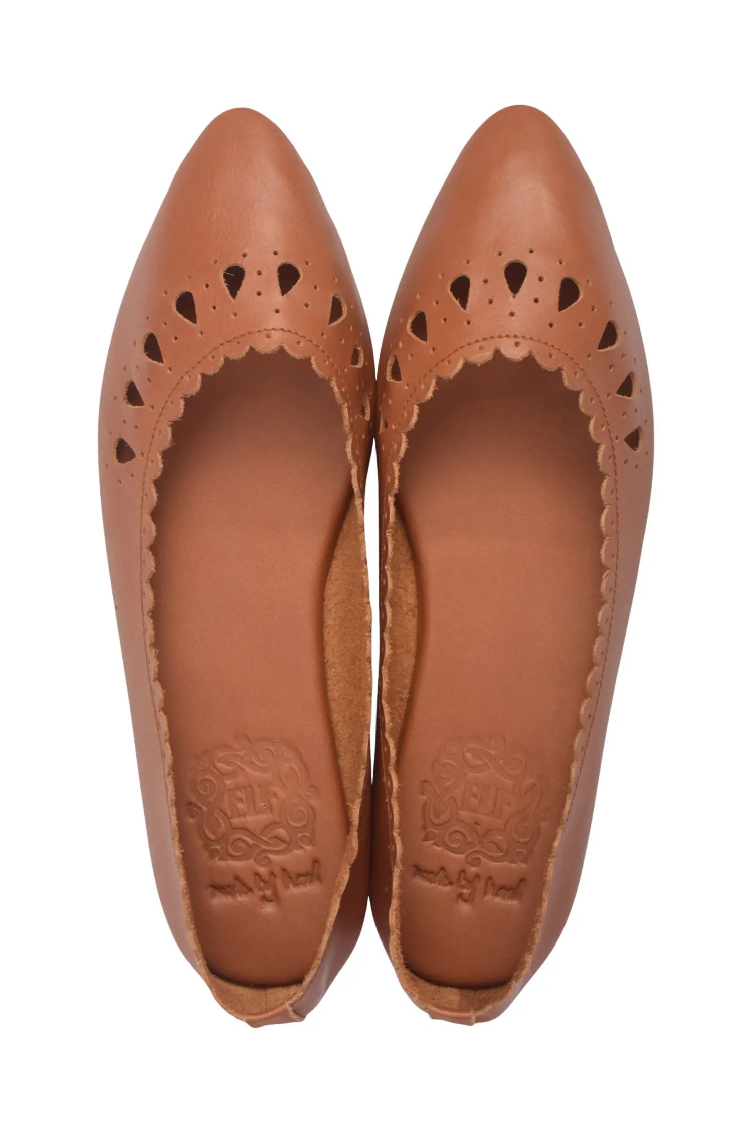Pura Vida Cut-Out Leather Flats by ELF
