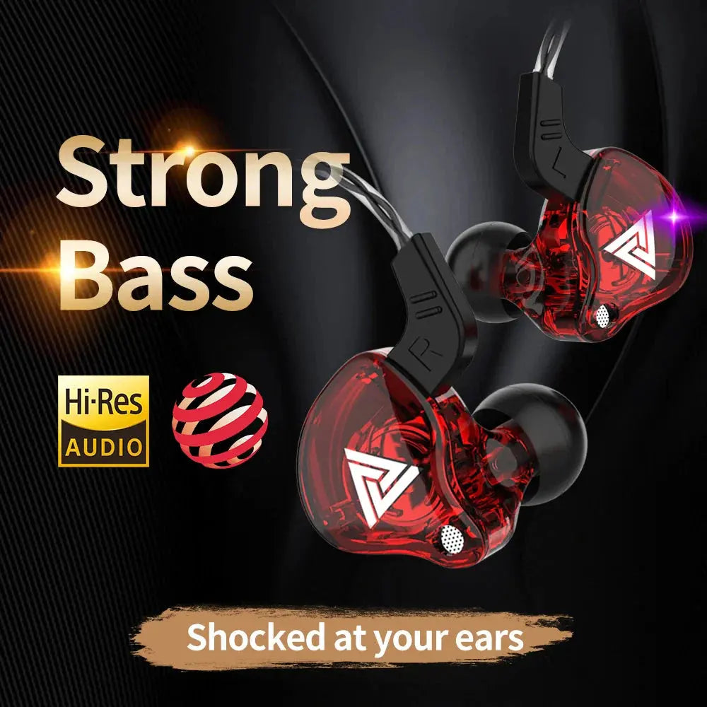 3.5mm Cable Wired Earphones QKZ AK6 HiFi Sound Quality Earphone With Wire Gaming Headset Gamer Headphones Bass Cheap Sale Earbud by KELIXIN Global Store