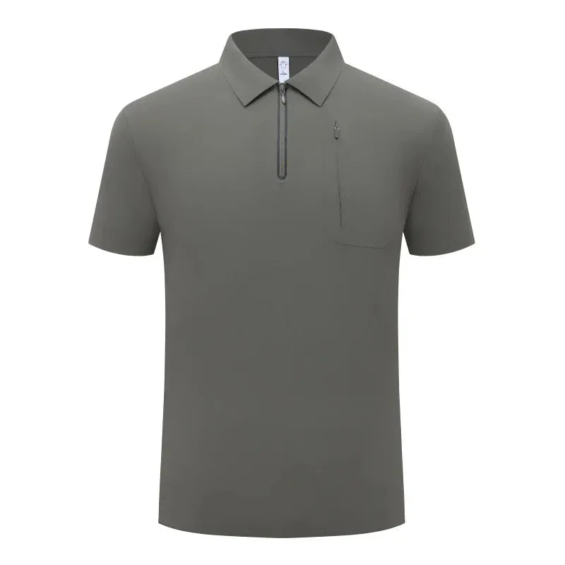 Golf Wear Lightweight Stretch Polo Shirt Running Lapel T-Shirt by Vimost Shop