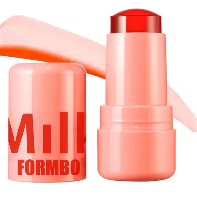 3-in-1 Milk Jelly Tint Facial Blusher Wand Moisturized Long Lasting Matte Rouge Cheek Contour Lipstick Sticker Beauty Makeup by Shop1103508410 Store
