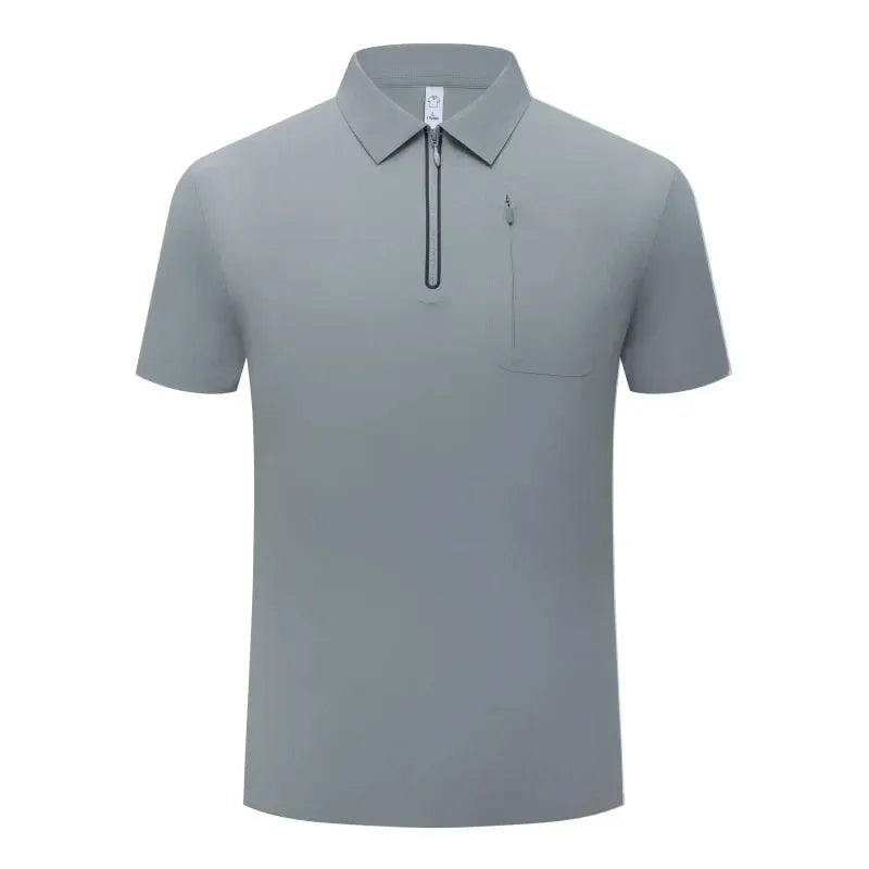 Golf Wear Lightweight Stretch Polo Shirt Running Lapel T-Shirt by Vimost Shop