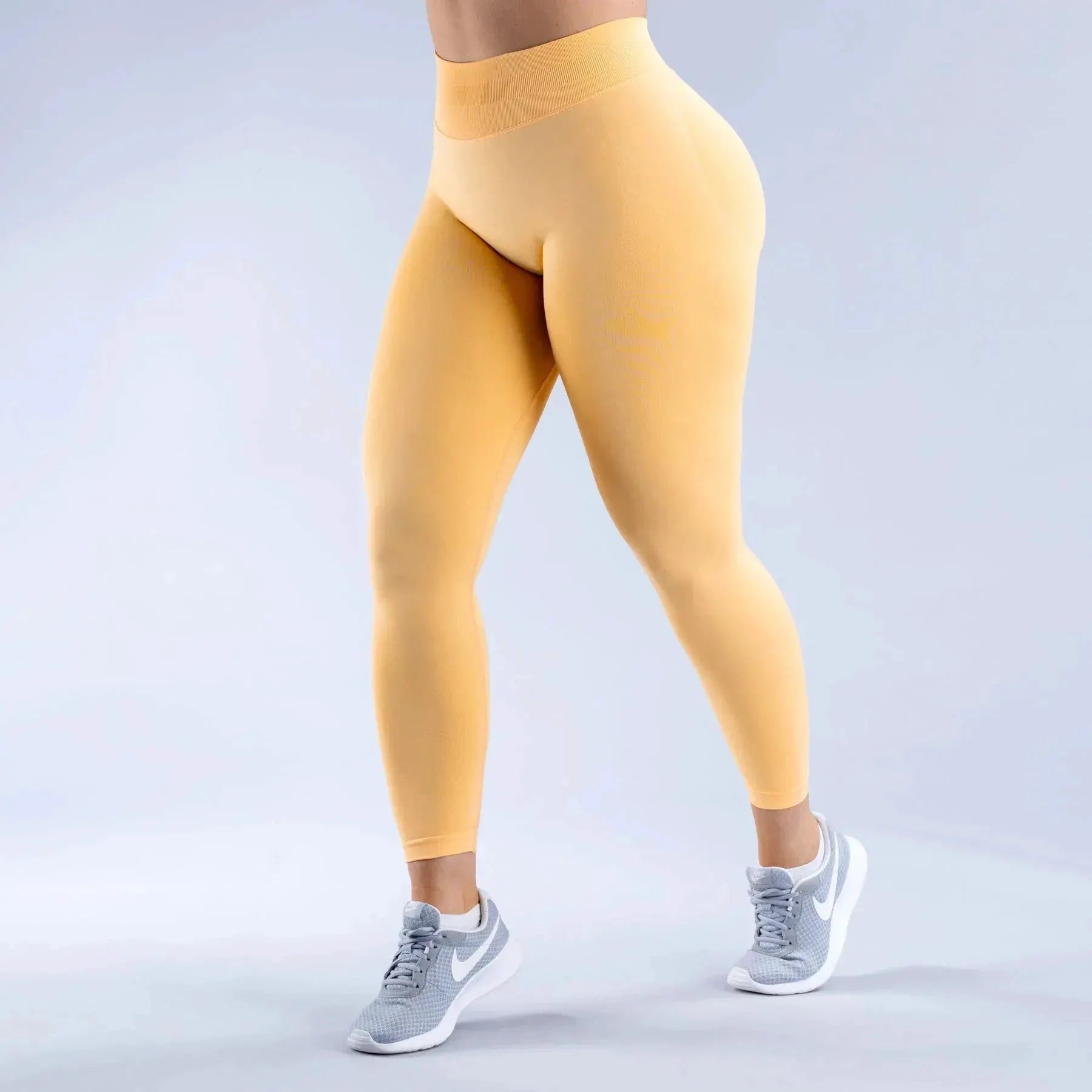 DF Impact matting pleated waist seamless sports fitness trousers by Maiden-Art