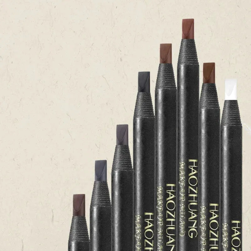 1PC Eyebrow Pencil Waterproof Microblading Eyebrow Pen Tint Tattoo Eyebrows Makeup 6 Colors Natural Long Lasting Eye Brow Pencil by NICOO EYELASH BEAUTY Official Store
