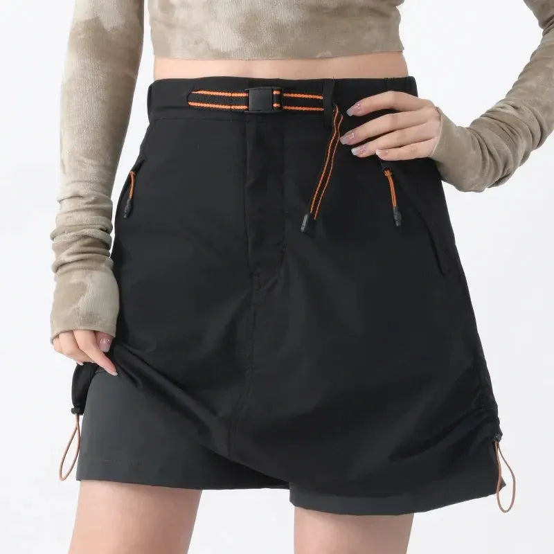 Women's Lightweight Stretch Skort with Cargo Detail by Vimost Shop