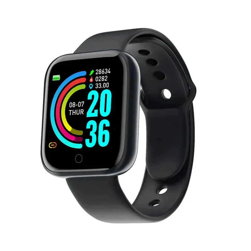Multifunctional Smart Watch Men Women Bluetooth Connected Phone Music Fitness Sports Bracelet Sleep Monitor Y68 Smartwatch D20 by OPUYYM Smartwatch Store