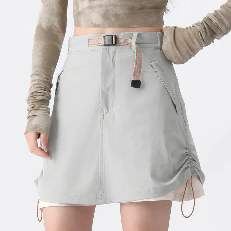 Women's Lightweight Stretch Skort with Cargo Detail by Vimost Shop