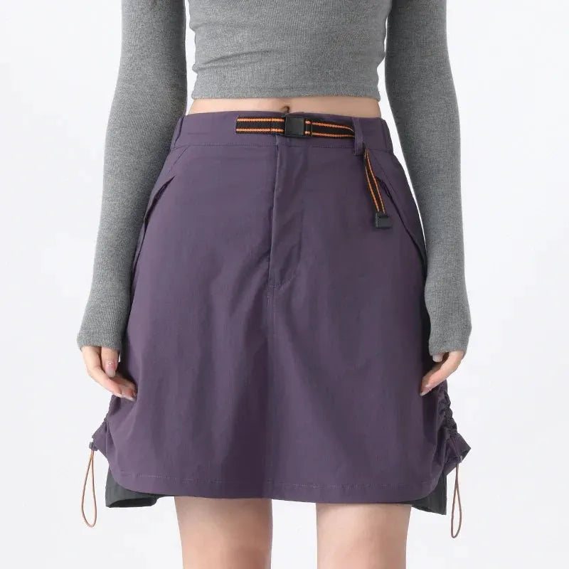 Women's Lightweight Stretch Skort with Cargo Detail by Vimost Shop