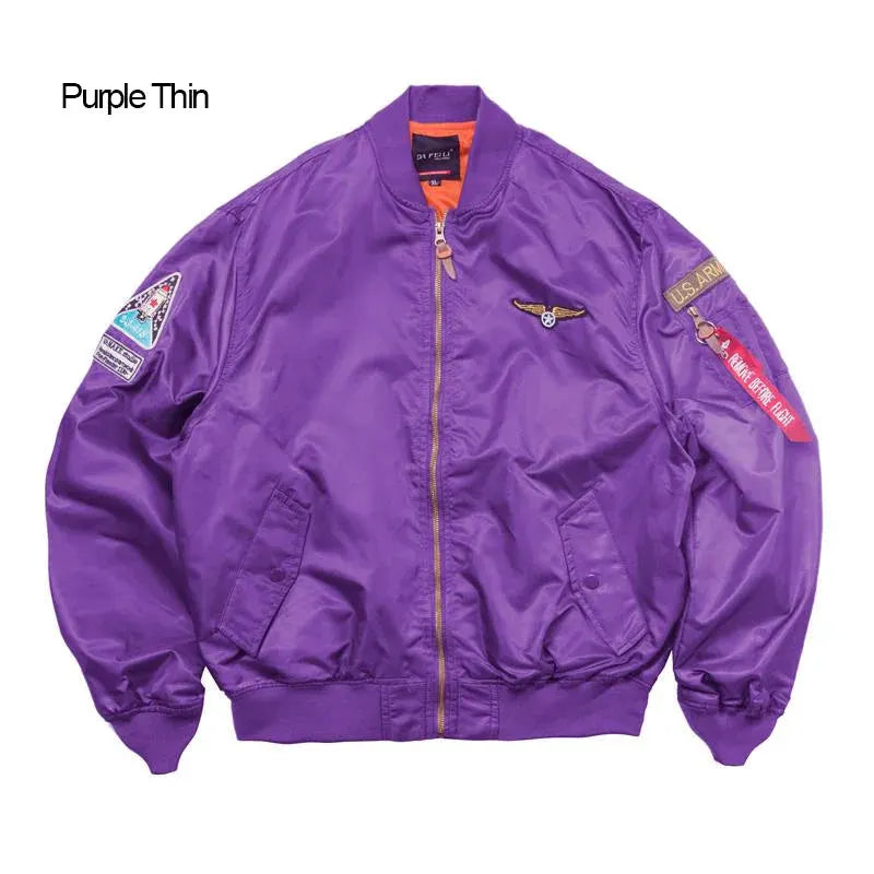 Men's Bomber Jacket Casual Fall Winter Military Jacket and Coats Outwear by Vimost Shop
