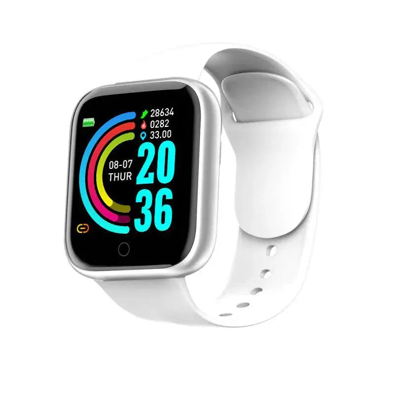 Multifunctional Smart Watch Men Women Bluetooth Connected Phone Music Fitness Sports Bracelet Sleep Monitor Y68 Smartwatch D20 by OPUYYM Smartwatch Store