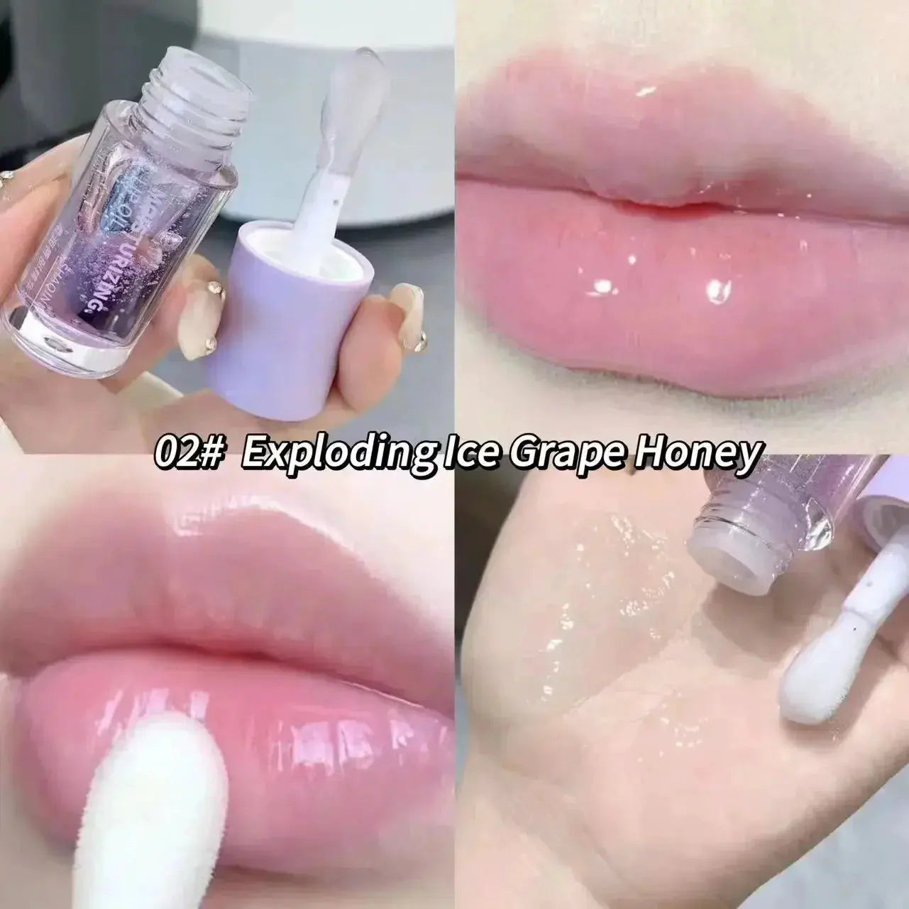 Water Light Lip Gloss Moisturizer Transparent Jelly Mirror Fruit Crystal Lip Oil Clear Hydrating Plumping Korean Lip Care Makeup by HMEINA Store