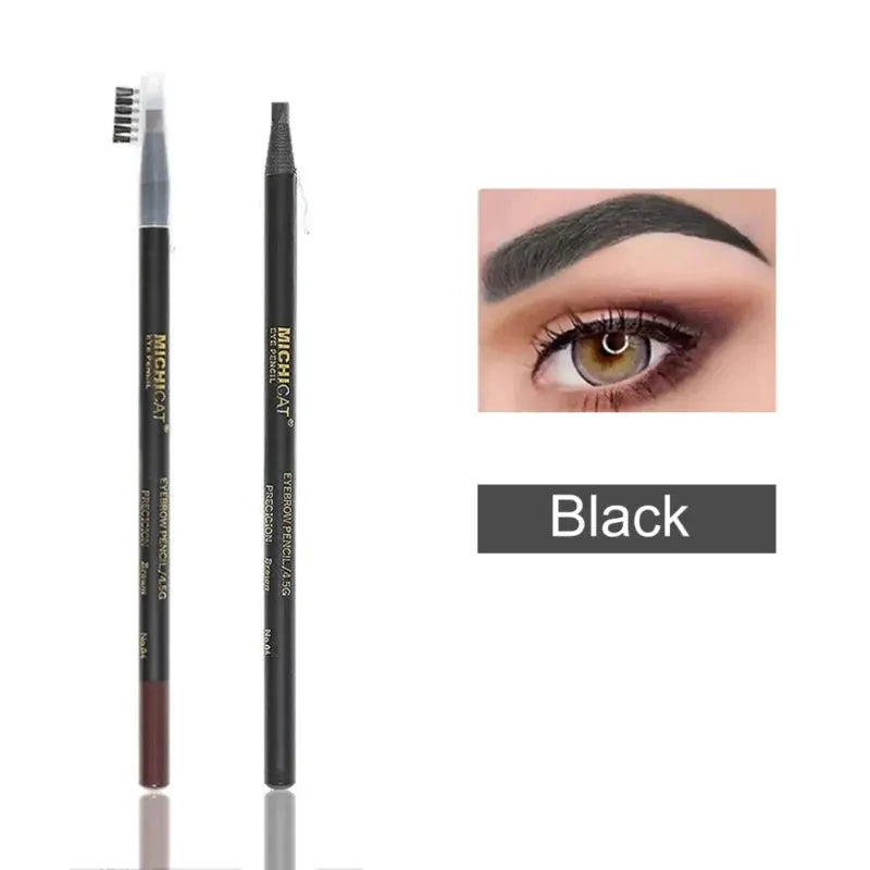 1PC Eyebrow Pencil Waterproof Microblading Eyebrow Pen Tint Tattoo Eyebrows Makeup 6 Colors Natural Long Lasting Eye Brow Pencil by NICOO EYELASH BEAUTY Official Store